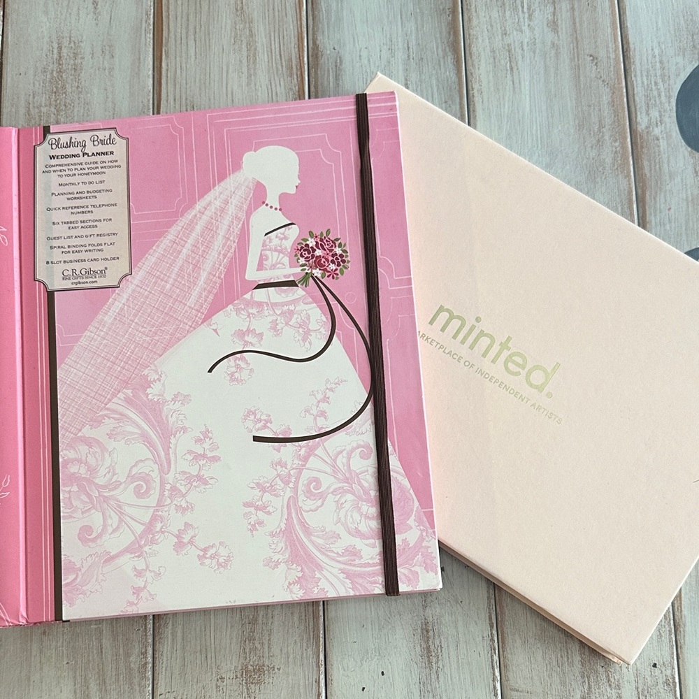Wedding Planner and Minted Sample Set of Paper and Assorted Save the Dates